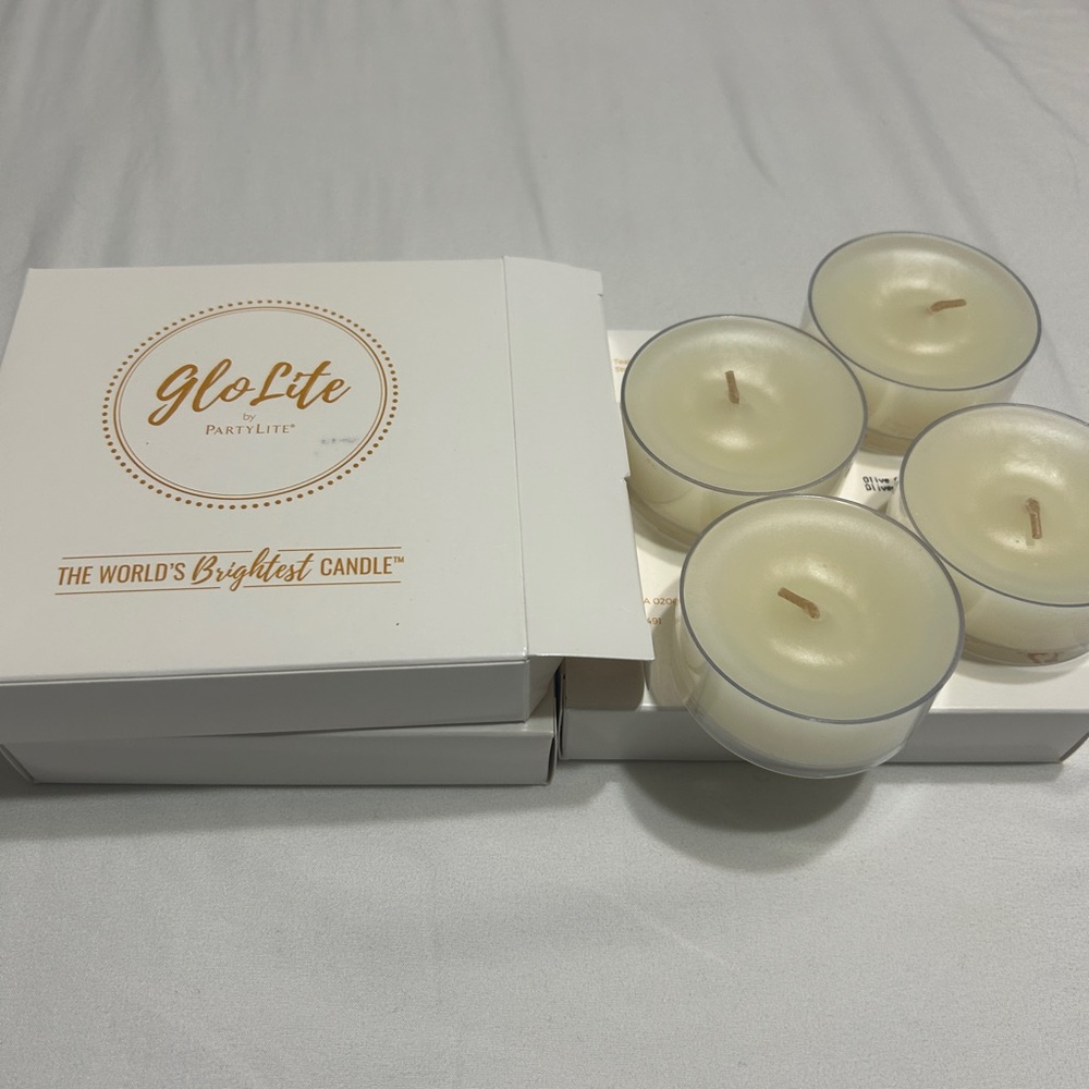 GloLite PartyLite Large Tealight Candles